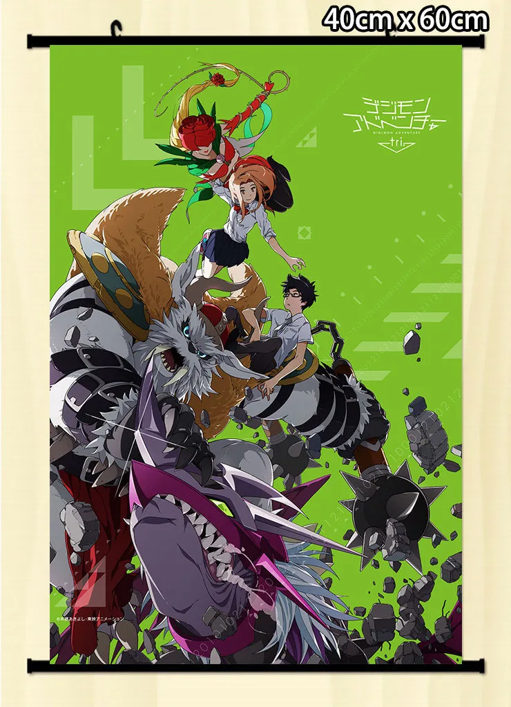 Anime Digimon Adventure Wall Scroll Poster cosplay s3275